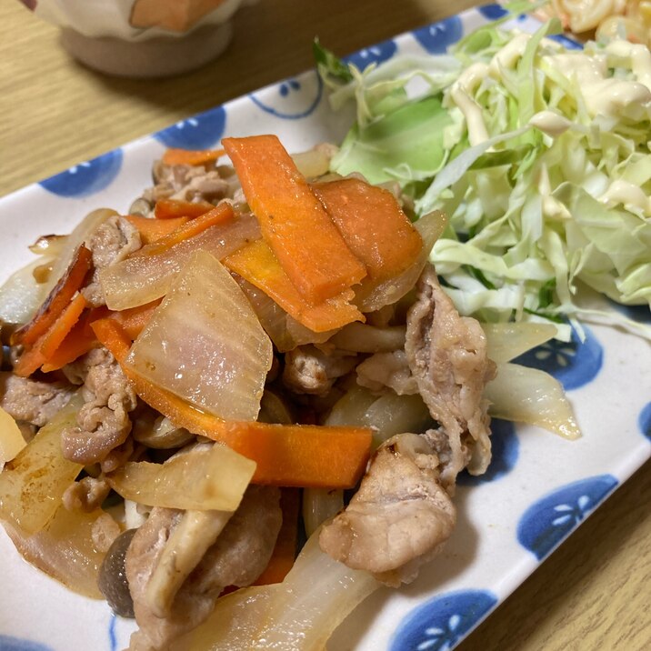 【我が家の定番】野菜たっぷり生姜焼き